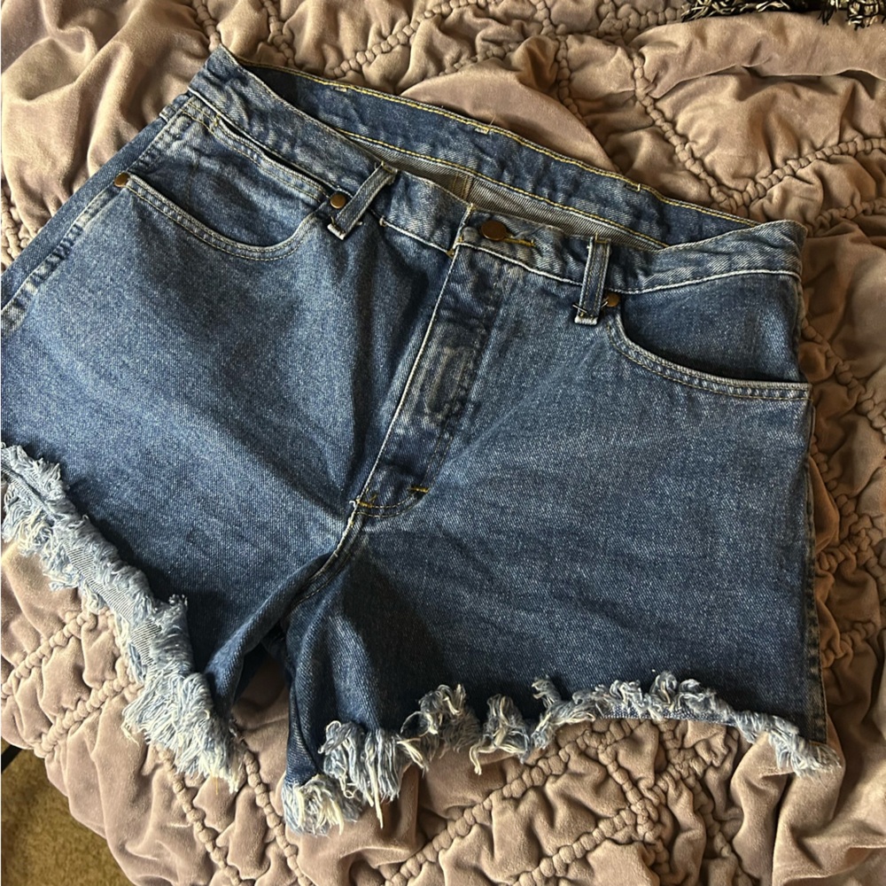 Wrangler Denim Frayed Hem Women Shorts